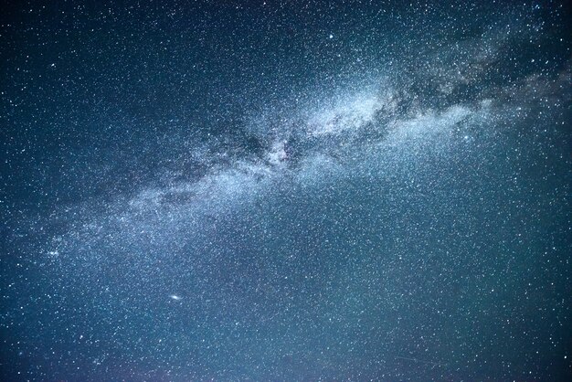 星と星雲と銀河の活気に満ちた夜空。