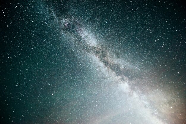 星と星雲と銀河の活気に満ちた夜空。