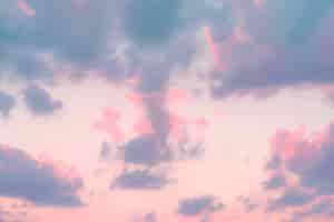 Free photo vibrant pastel sky