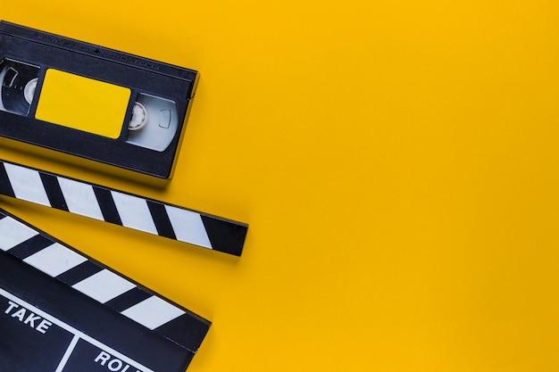 Videotape  with clapperboard
