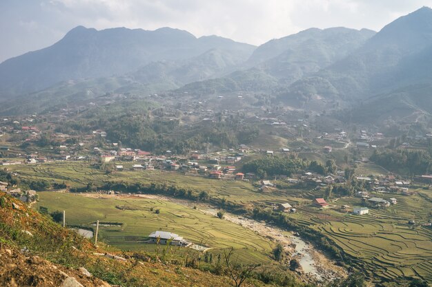 Vietnamese landscape in Sa Pa