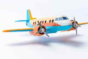 Free photo view of 3d airplane with wings and engine