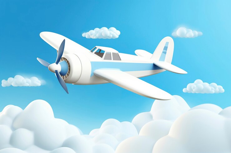 Free Photo view of 3d airplane