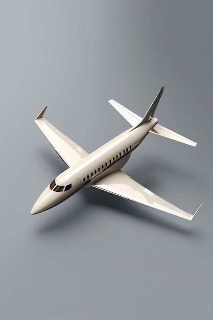 Free photo view of 3d airplane