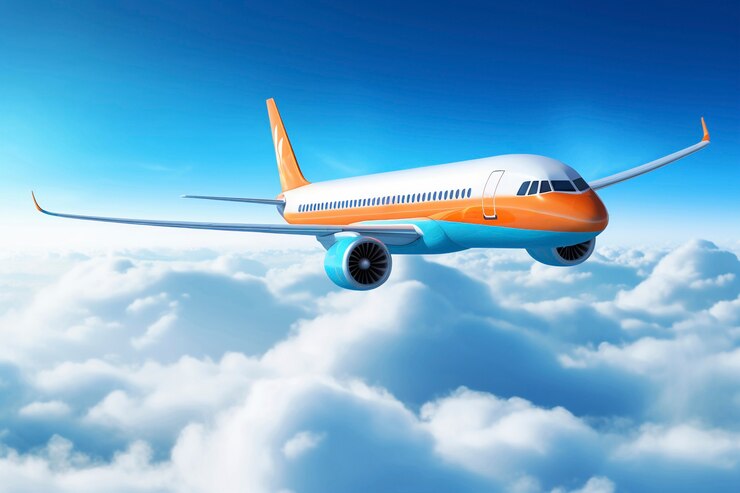 Free Photo view of 3d airplane