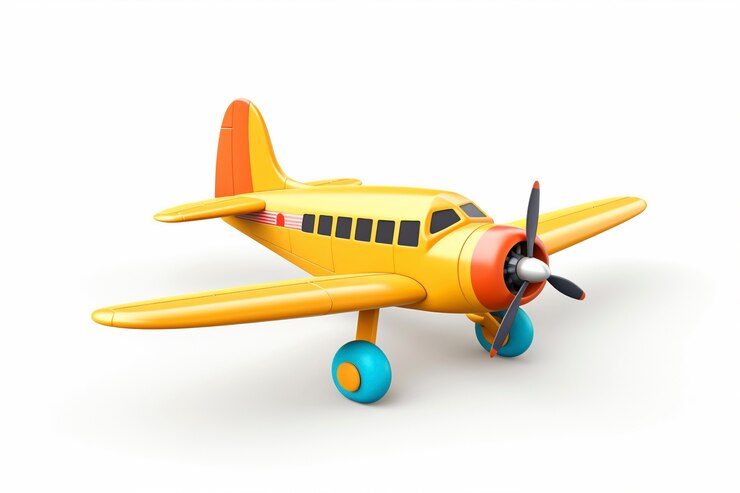 Free Photo view of 3d airplane