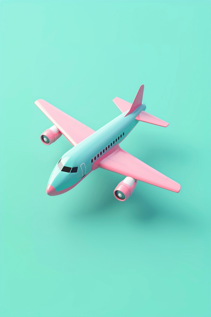 Free Photo view of 3d airplane