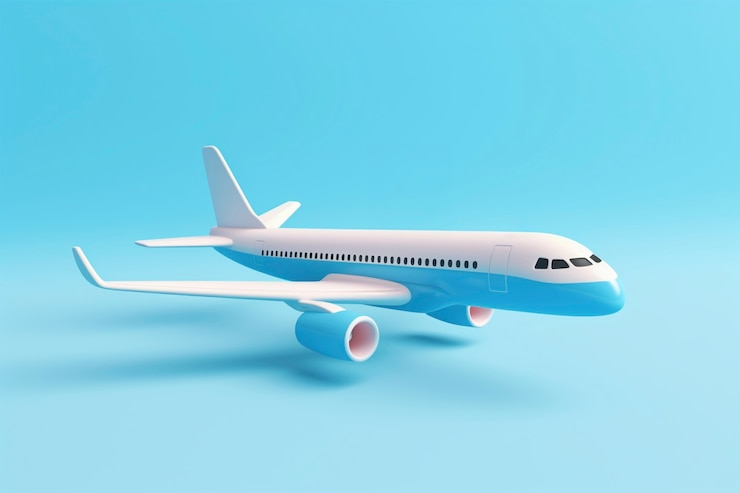 Free Photo view of 3d airplane