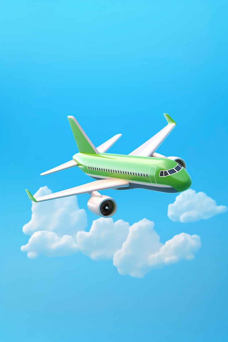 Free Photo view of 3d airplane