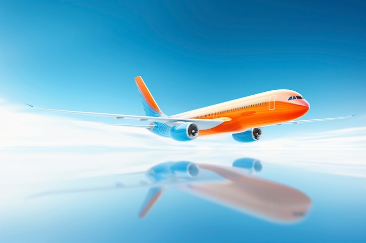 Free Photo view of 3d airplane