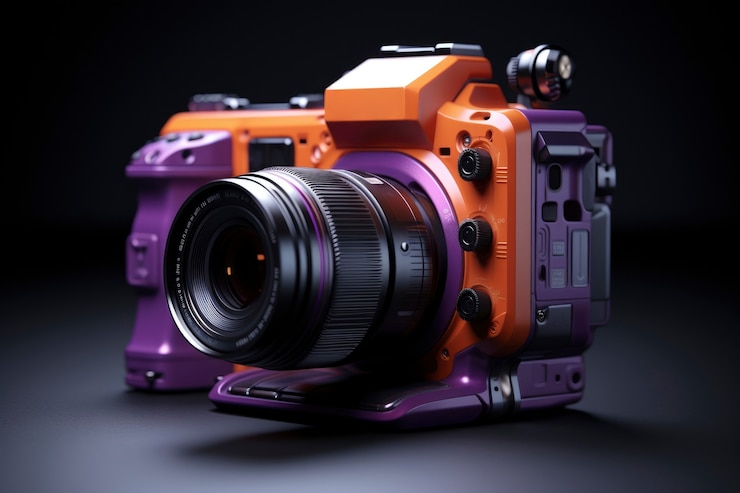 Free Photo view of 3d camera