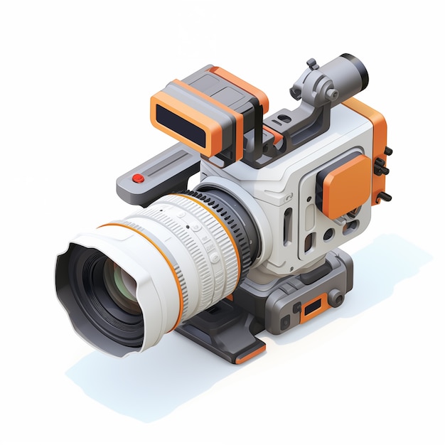 Free photo view of 3d camera