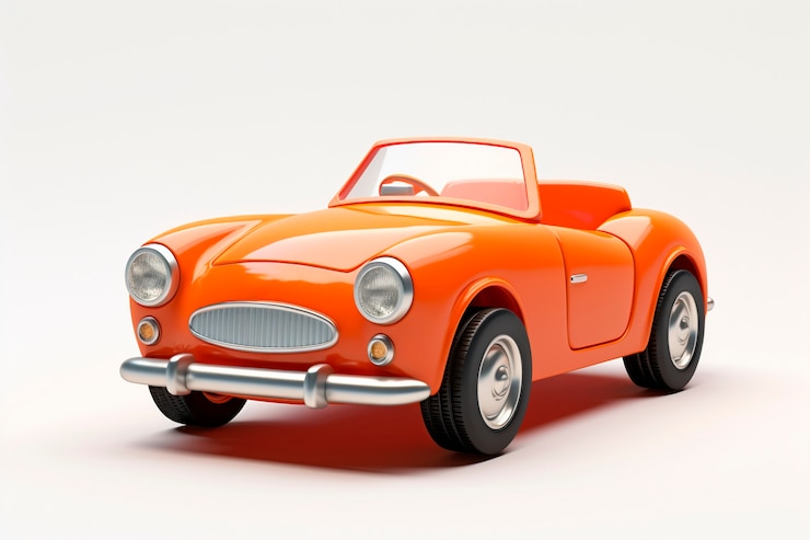 Бесплатный Фотография вид 3d-модели автомобиля