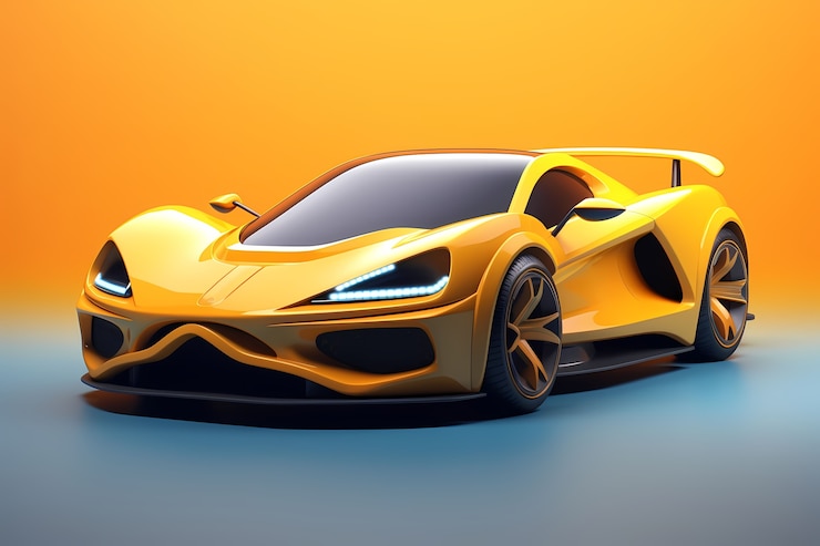 Бесплатный Фотография вид 3d-автомобиля