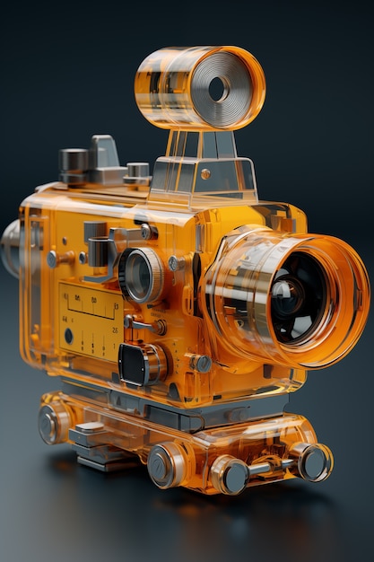 Free photo view of 3d cinema film projector