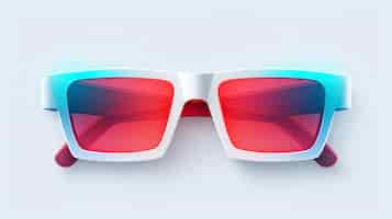 Free photo view of 3d cinema glasses