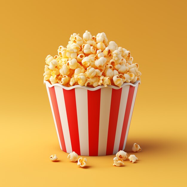 Вид попкорна в 3D-кинотеатре