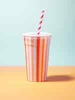 Free photo view of 3d cinema soda cup