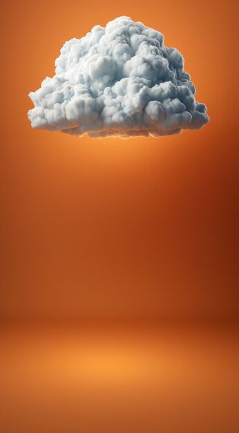 Free photo view of 3d cloud