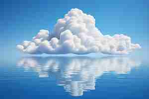 Free photo view of 3d cloud