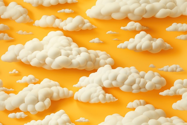 View of 3d clouds