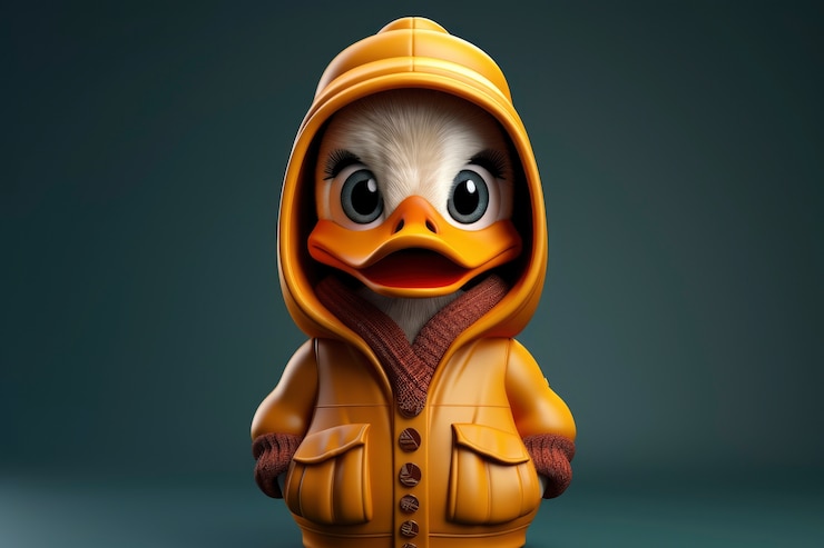Free Photo view of 3d cool modern bird