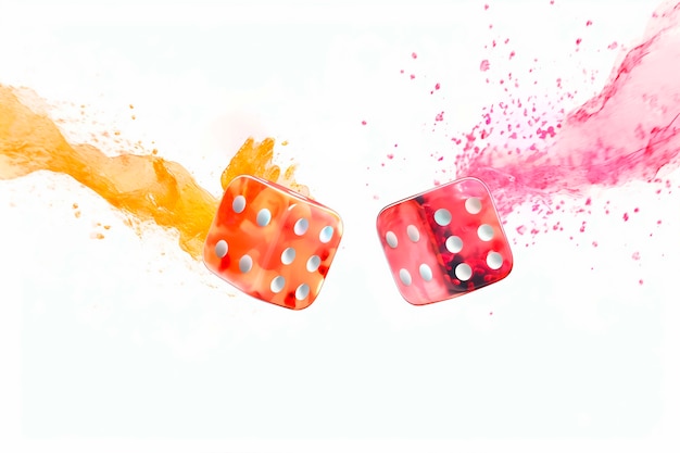 Free photo view of 3d dice