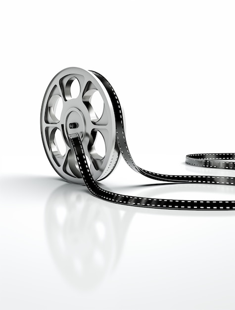 Free photo view of 3d film reel