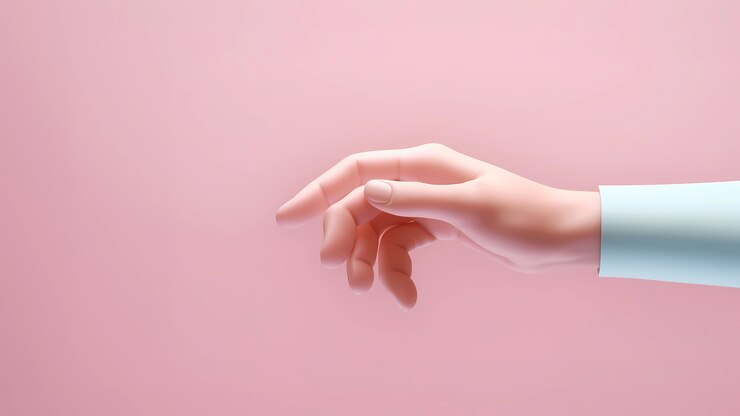 Free Photo view of 3d hand