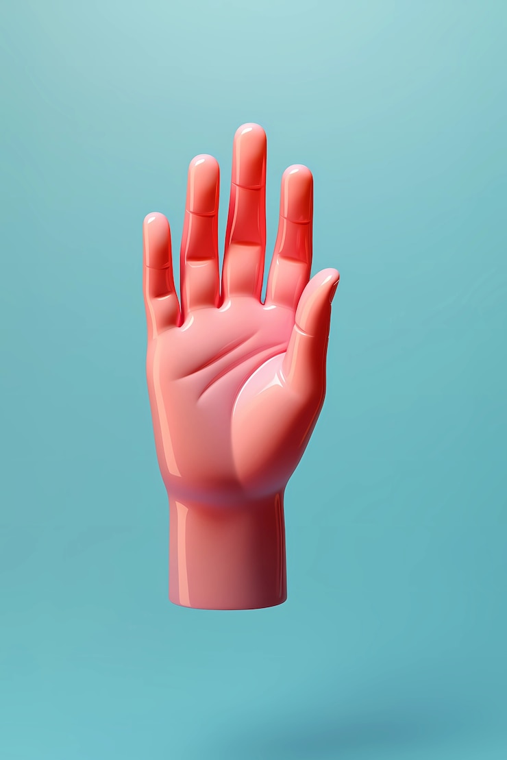 무료 Photo 3d 손의 시각