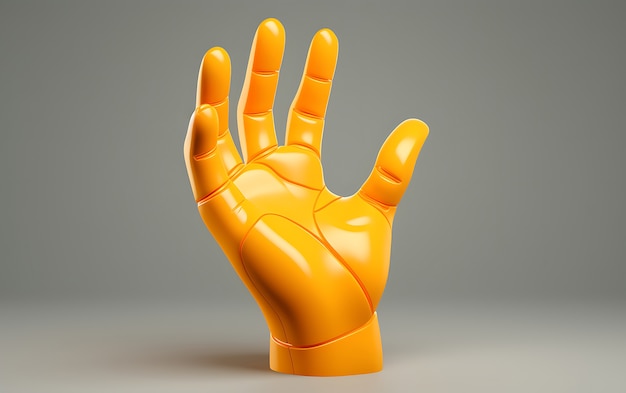 Foto gratuita visualizzazione della mano 3d