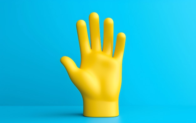 Free photo view of 3d hand