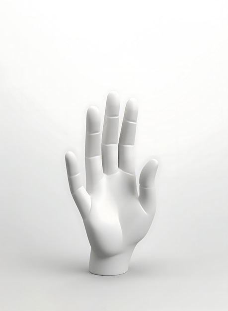 Free photo view of 3d hand