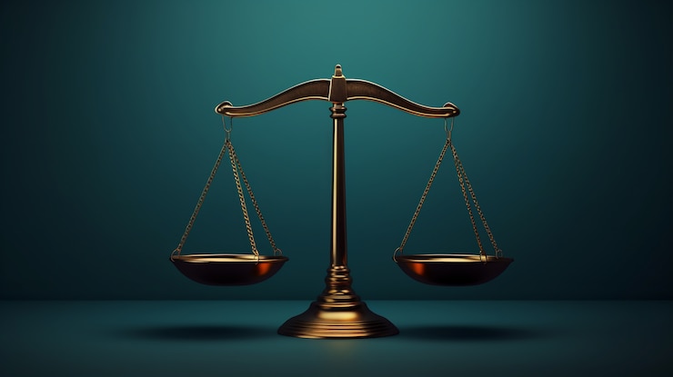 Free Photo view of 3d justice scales