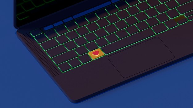 Вид кнопок 3d клавиатуры