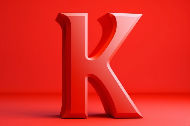 Вид на трехмерную букву К