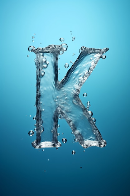Вид 3d буквы k