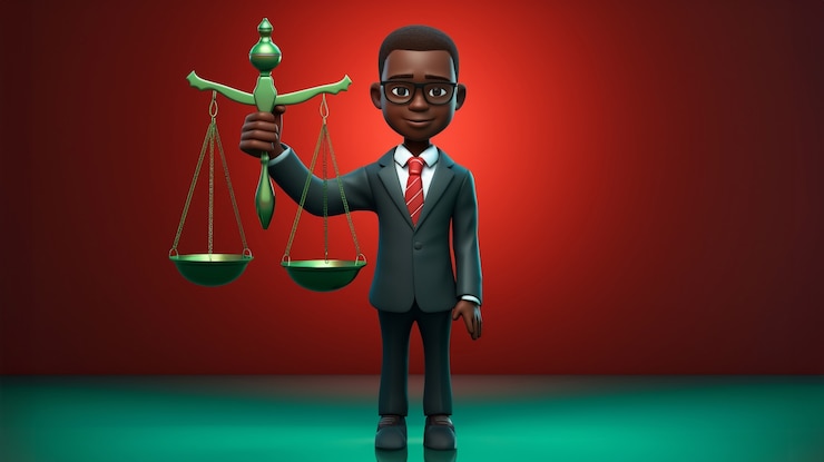 Free Photo view of 3d male lawyer in suit