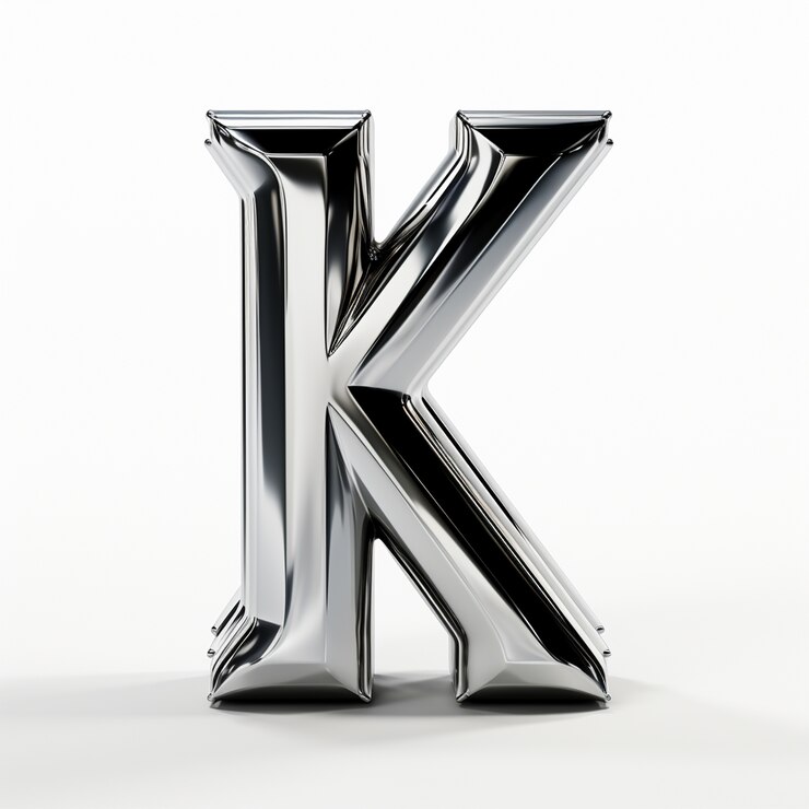 無料Photo 3d メタリック 文字 k