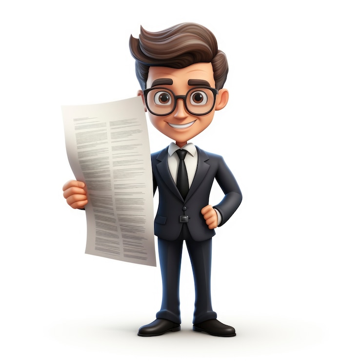 Free Photo view of 3d practicing lawyer