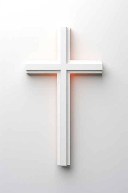 Free photo view of 3d religious cross