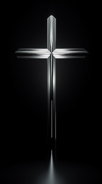 Free photo view of 3d religious cross