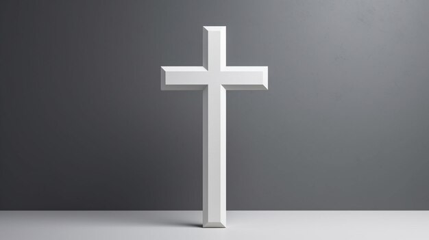 Free photo view of 3d religious cross