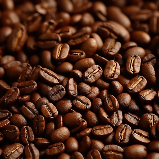 Free photo view of 3d roasted coffee beans