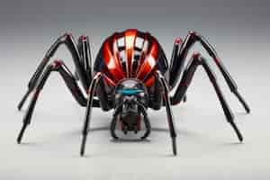 Free photo view of 3d robotic spider