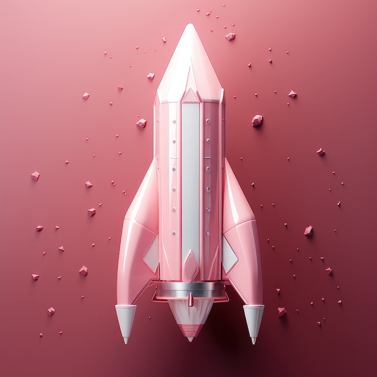 Free Photo view of 3d space rocket model