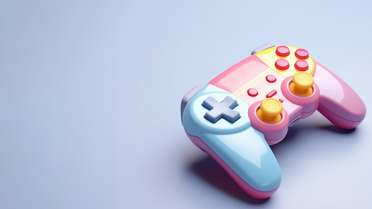 Free Photo view of 3d video game controller