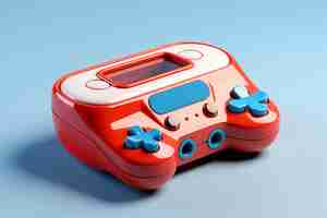 Free photo view of 3d video game controller