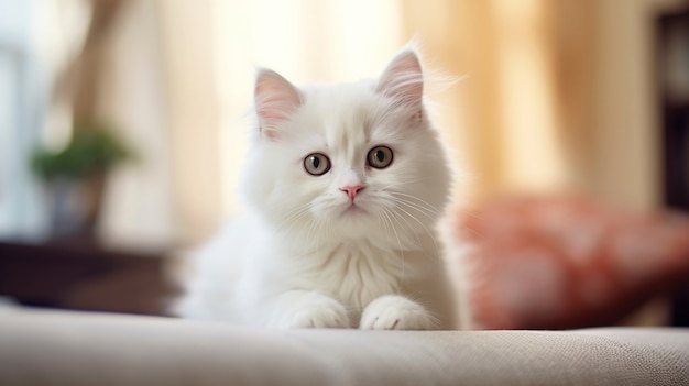 Free photo view of adorable kitten