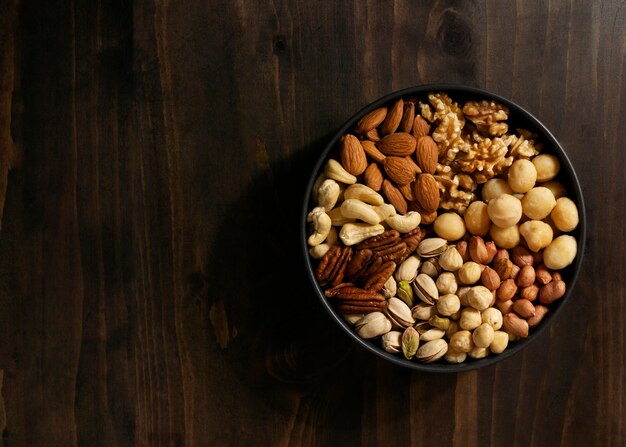 View of allergens commonly found in nuts